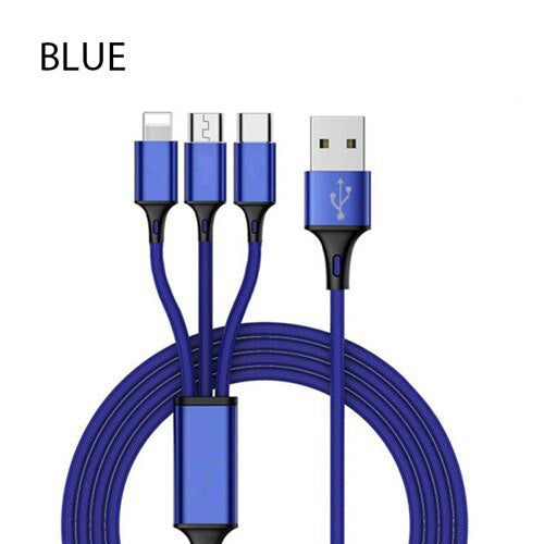 3-in-1 USB Kabel met Lightning, USB-C en Micro-USB - Best Solid Hardware